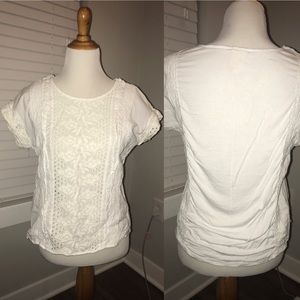 white eyelet top - size M from anthropologie